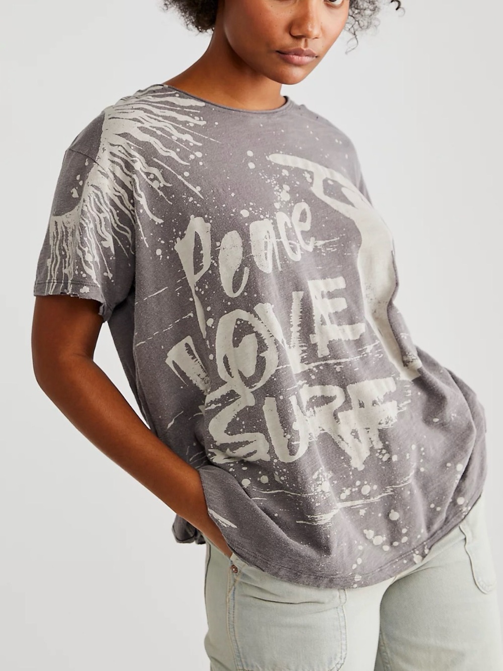 Magnolia Pearl Peace Love Surf Tee One Size